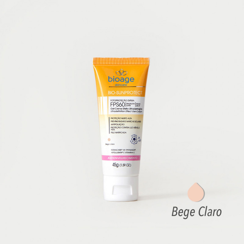 9594- Protetor Solar Antienvelhecimento BEGE CLARO FPS 60 - 45g