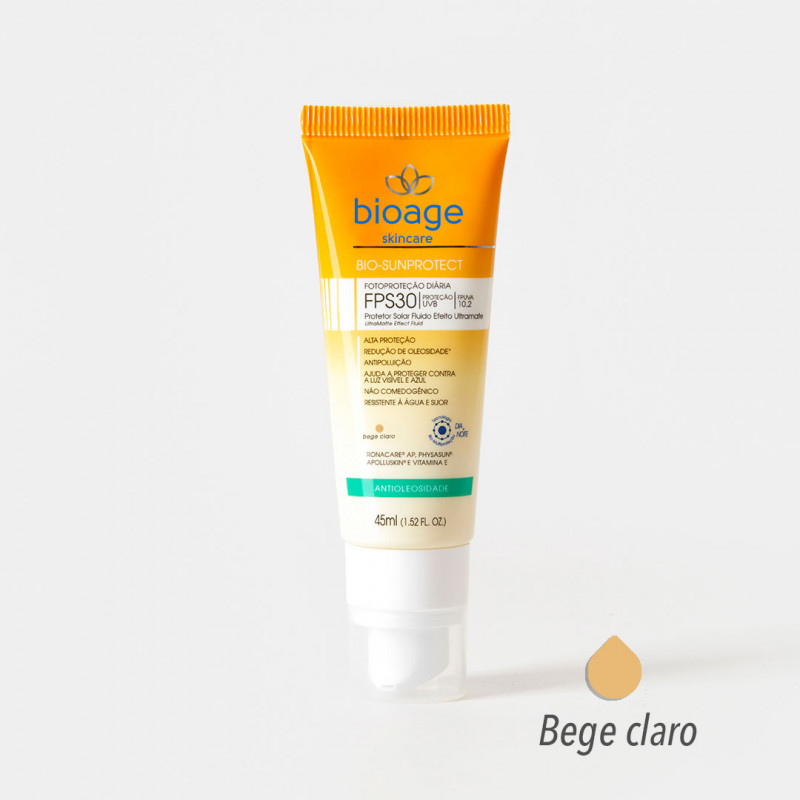9597 - Protetor Solar Antioleosidade BEGE CLARO - FPS 30 - 45ML