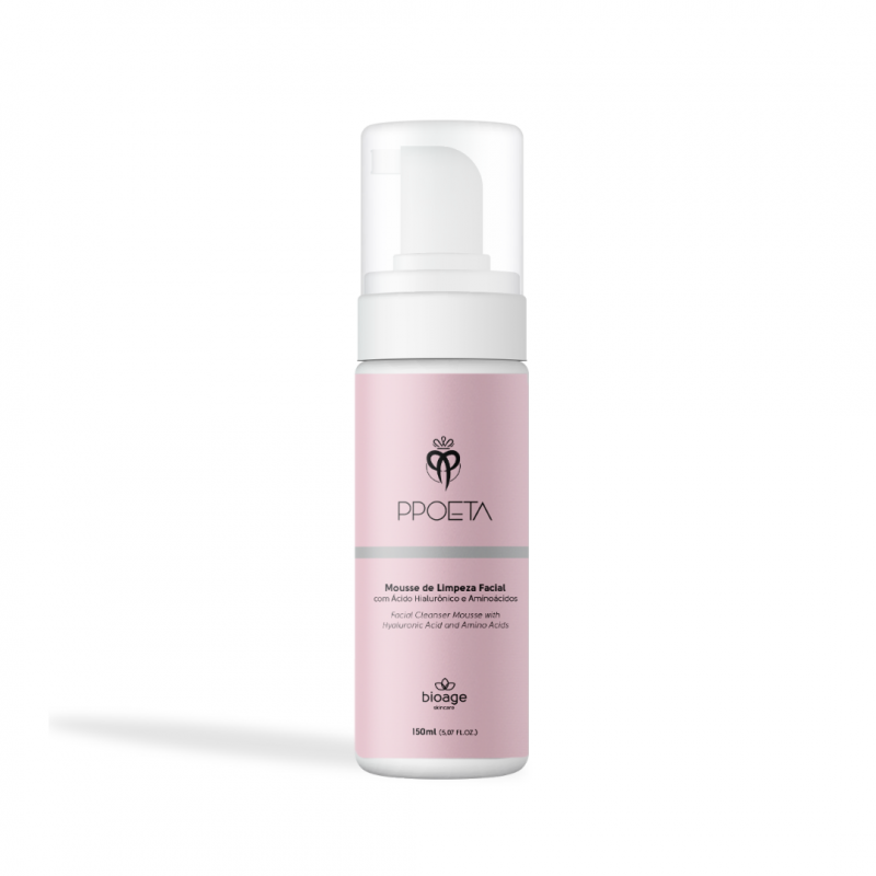 9772 - MOUSSE DE LIMPEZA FACIAL COM 10 TIPOS DE ÁCIDO HIALURÔNICO – 150ML