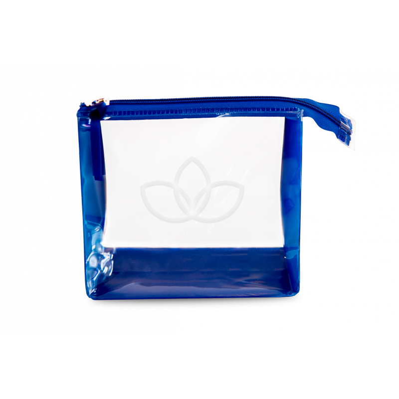 A008- NECESSAIRE TRANSPARENTE COLOR (LARANJA, VERDE, AZUL, ROSA) 3