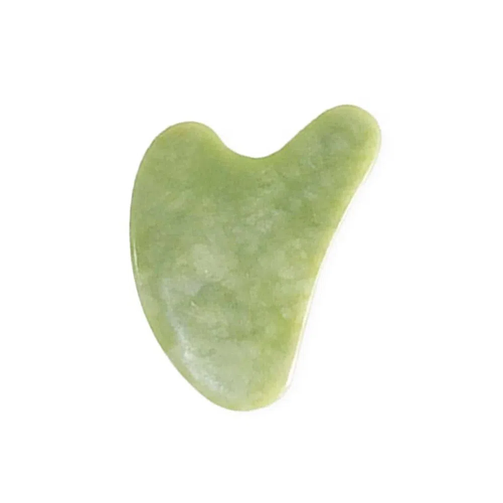 Smart Rolo de Massagem e Guasha Coração Pedra Jade Verde 2