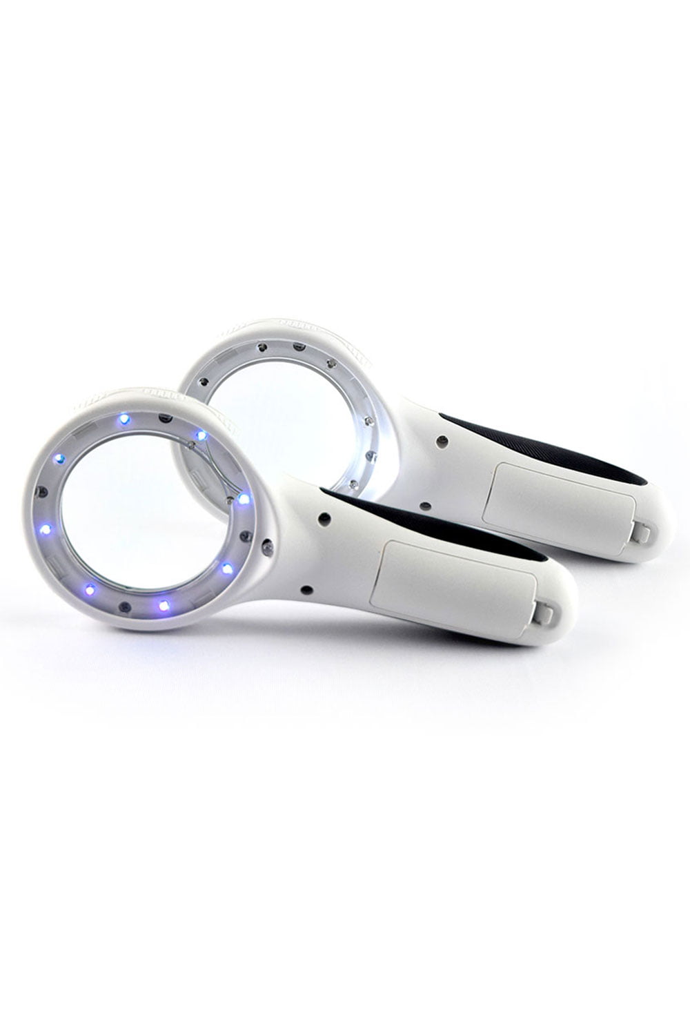 Mini Lupa 60mm 8 Leds UV e 1 2
